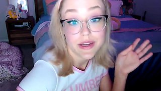 Blonde Laura Crystal with big boobs