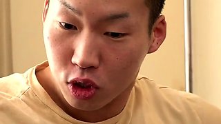 Japanese teen Kotone Aisaki licks and sucks a tight ass