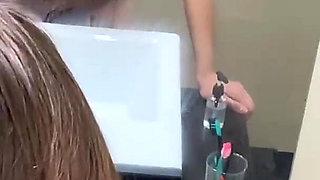 Stepbrother Looked on Stepsister in the Shower Until She Let Him Fuck Her