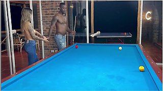 My Boyfriend Fucks Me With His Best Friend After Losing At Pool