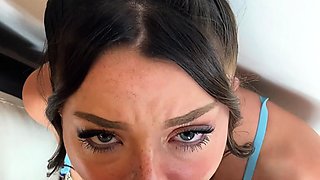 Amateur Blowjob Fun with Hot Body Brunette Babes