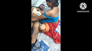 Indian Desi Red Saree Bhabhi Got Her Dick Sucked by a Bihari Boy