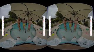 Naughty America - Summer vacationing babes Khloe Kapri, Penelope Kay, and Sera Ryder hook up with their rental owner