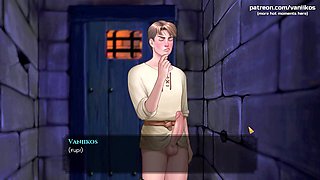 Ebony beauty gets filled with cum in a wild cartoon adventure