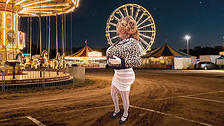 Open Breast Dress Sissy Flasher