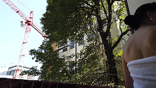 After Vacuum Masturbation, I Need to Pause and Go to Smoking Naked on Hotel Balconies