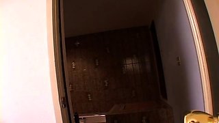 Amateur brunette in stockings luscious pussy fuck