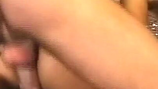 Double Penetration and Cumshot in Mouth for Hot Vintage MILF at Party