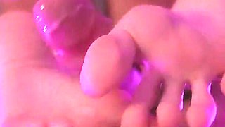 Barefeet Footjob - Intense Cum Explosion on Soles