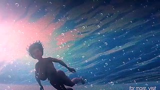 Big tits 3d babe fucking with sea monsters