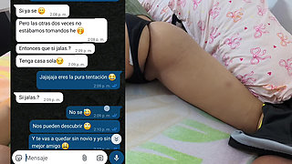 Hot conversation with my best friend's girlfriend. She decides to give me her tight pussy..