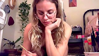 Amateur Blonde Teen Plays Solo with Toy Webcam Porn
