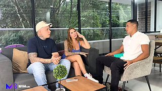 Sexy Colombian Couple Threesome with Horny Therapist Monique Fuentes - Big Tits, Big Ass, Rough Sex
