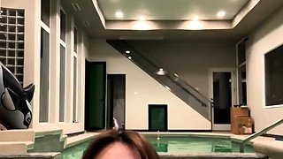 Amateur striptease and Solo masturbation