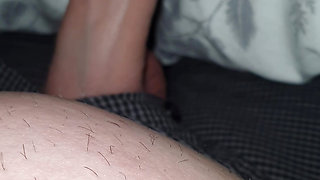 Step son let step mom pulled out his 9 inch of dick for handjob