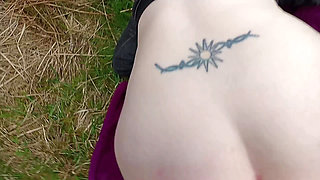 Walk in the forest with stop for piss turns into blow job and a quickie with this hot MILF