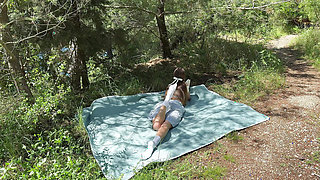 Got too hot at the picnic... couldn't keep my hands to myself