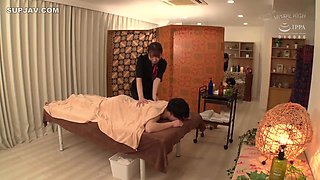 Japanese Babe inserting the client cock & making them cum