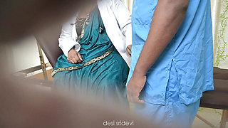 Indian nurse fucking doctor in clinic