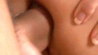 Round ass teen wearing lingerie gets her butt hole slammed by big cock