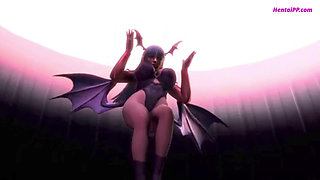 The Hunger - Morrigan Aensland Hardsex In Cowgirl
