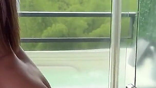 Enjoying Time with the Beautiful Samy in the Bathroom!