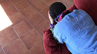 Turkish Cleaning Lady Dominated by British Boss in Rough 4K Hijab Sex