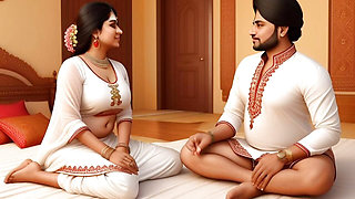 cute saree bhabhi gets naughty with her devar for rough and hard anal sex after ice massage on her back in Hindi indian sex