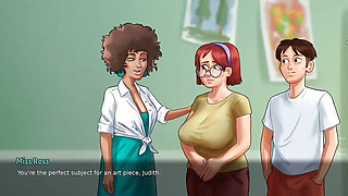 Gangbang Sex With 3 ladies - Summertime Saga 11