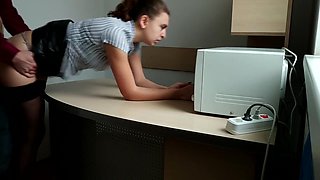 Boss Fucks Insatiable Secretary Hard In Office And Covers Her With Cum - Verified Amateurs