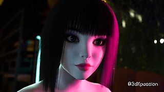 Brunette porn with graceful lady-love from 3DXPassion
