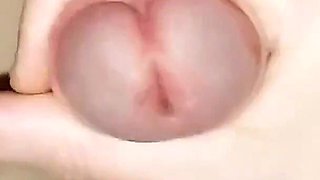 Young Man Masturbating and Moans Loud, Dick Explode. Closeup Cumshot - Xstepmommyx
