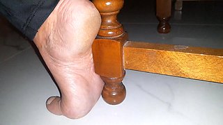 Amateur Blonde Mature Wife Enjoys Feet Fetish