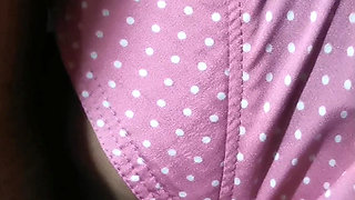 The customer unexpcetly grabbed my breasts.