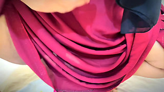 POV: Stepson caught me when i was dildo fucking on his bed in Midnight Sex Arab