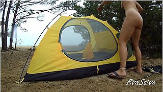 How To Set Up A Tent On The Beach Naked. Video Tutorial