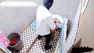 Fucking in the Toilet Doggy Style