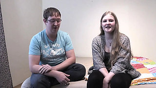 Julia's Wild Threesome Blowjob & Cum on Tits