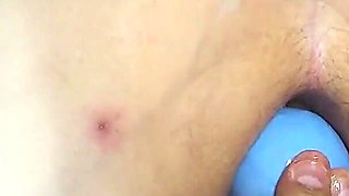 My Owner Pumps My Ass Hole and I Expel a Huge Ball