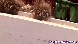 Paid teenie facialized pov
