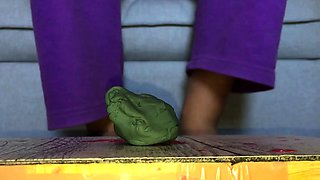 Flexible foot fetish masturbating with feet and hands