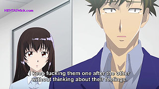 Drenched with Pleasure in the Cinema:I Couldn't Resist His Fingers Sliding Inside Me(Anime Hentai)