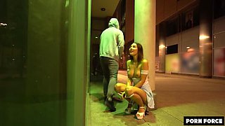 Party Girl Shaiden Rogue's Public Indiscretion - Daring Doggystyle Fuck & Facial