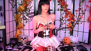 Halloween costume, ahegao, cute femboy