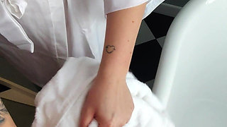 Stepmommy Takes Her Stepson to Pee on Him and Make Him Pee Too.