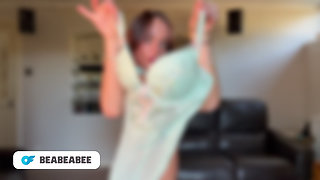 NUDE Micro Bikini Try-on Haul with British teen