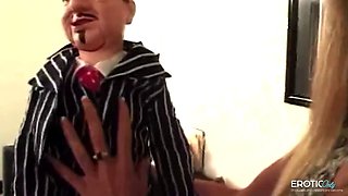 Hand puppet fisting his mistress