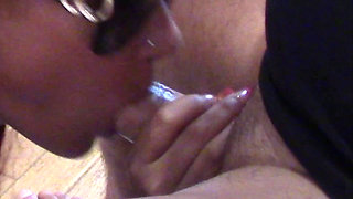 MILF Blowjob with Sunglasses, Close-up