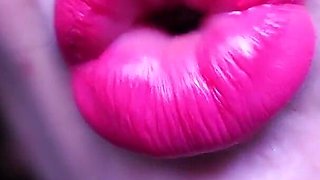 CEI Pink Lipstick Kiss + Spit Fetish Custom