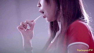 Fiery inamorata's masturbate video